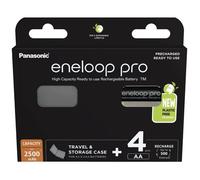 Pile rechargeable LR6 (aa) NiMH Panasonic eneloop pro HR06 +Box 2500 mAh 1.2 v 4 pc(s)