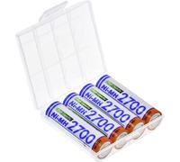 Pile rechargeable LR6 (AA) NiMH Panasonic HR-3U + box 2700 mAh 1.2 V 4 pc(s)