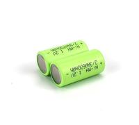 Pile rechargeable nickel-hydroxyde 700 mAh (2/3 AA) 1,2 V. Compatible avec les brosses à dents électriques et les rasoirs.(700mAh 2pcs)
