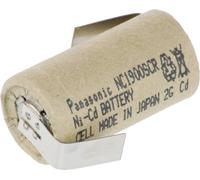 Pile rechargeable spéciale Sub-C cosses à souder en Z NiCd Panasonic Sub-C ZLF 1.2 V 1900 mAh