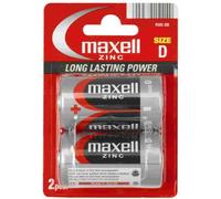 PILE SALINE R20 D CARBONE ZINC 1.50V BLISTER x2 MAXELL