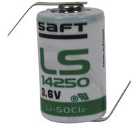 Pile spéciale 1/2 LR6 (AA) lithium Saft LS14250HBG cosses à souder en Z 3.6 V