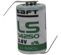 Pile spéciale 1/2 LR6 (AA) lithium Saft LS14250HBG cosses à souder en Z 3.6 V