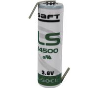 Pile spéciale LR6 (AA) lithium Saft LS14500HBG cosses à souder en Z 3.6 V 2600