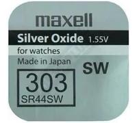 PILE SR44SW OXYDE ARGENT 303 1.55V 165mAh x1 MAXELL