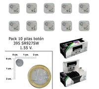 Wolfpack Pile bouton oxyde d'argent 395 / SR927SW — boîte de 10 piles