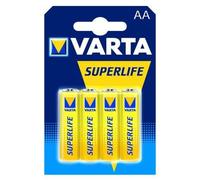 Pile SuperLife, Mignon AA, LR06, 1,5V, en blister de 4 - lot de 12 blister = 48 piles