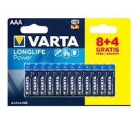 Varta Piles alcalines High Energy Micro (AAA) 8+4 gratuit G
