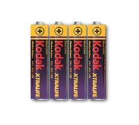 KODAK - Pile - XTRALIFE Alcaline - AAA/LR03 - pack de 4 shrink