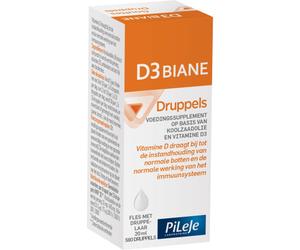 PileJe D3 Biane Gouttes Complément Alimentaire Flacon Compte-Gouttes 20ml
