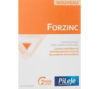 PiLeJe Forzinc – Complément alimentaire à base de zinc – 60 comprimés