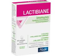 PiLeJe Complément alimentaire Lactibiane Immuno – Défenses immunitaires – 30 comprimés
