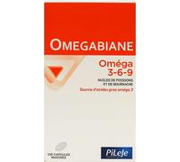 PiLeJe Omegabiane Oméga 3-6-9 Huile de Poisson Capsules Marines 100