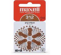 Piles 312 auditives 1.45V 180mAh BL6 MAXELL