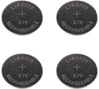 piles 4 x LIR2025 Rechargeable Lithium LIR-2025 Remplace Les Piles Bouton CR2025-par Ex. :Carte mère,Calculatrice de Poche,Bougies électriques,Ordinateur de vélo,Jouets,Pet Tracker LIR2025