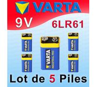 Piles 9V Alcalines 6LR61 VARTA Industrial PRO MN1604 Unitaire ou Par Lot