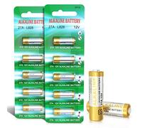Piles A27 12V 27A 12 Volts Alkaline Batterie MN27 V27A 10 pièces, sans Mercure, Haute Performance pour Les Télécommandes, Cloches et Systèmes de Sécurité