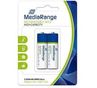 Piles AA - 1.2V rechargeables MediaRange - Lot de 2 - MRBAT123