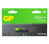 Piles AAA - Lot de 10 | GP Ultra | Piles Stilo AAA Alcaline de 1,5 V/LR03 - Longue durée de Vie