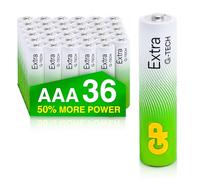 Piles AAA - Lot de 40 Piles | GP Extra | Batteries Alcalines AAA LR3 1,5v - Longue durée
