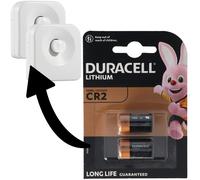 Piles adaptées à 2 Ledvance SMART+ Motion Sensor, Osram SMART+ Motion Sensor détecteur de mouvement pack de deux piles Duracell CR2 Lithium