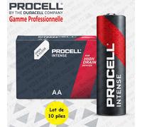 10 Piles Alcalines AAA / LR03 Duracell Procell Intense