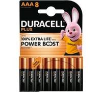 Piles alcaline AAA LR3 Duracell Plus Powerboost - lot de 8
