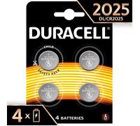Piles alcaline Pile bouton lithium Duracell spéciale 2025 3 V, pack de 4 (DL2025-CR2025), conçue pour une utilisation da 2678