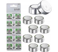 Piles alcalines 10 pcs LR1130 1,55V - lot de 10 piles bouton LR54, AG10, V389, G10, G10A, idéales pour les appareils électroniques
