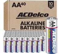Piles alcalines AA ACDelco, paquet de 40