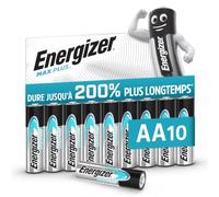 Piles alcalines AA Energizer Max Plus, Pack de X | Double A Performance Pile alcaline 1,5 V - Pour appareils à forte consommation - 0 emballage plastique - Durée de vie de 15