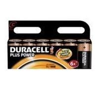 Duracell – Piles alcalines – Plus Power Pack – Pack de 6 – Taille C – Multicolore