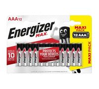 Piles Alcalines Energizer Max AAA/LR3, pack de 12