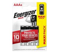 Piles Alcalines Energizer Max AAA/LR3. pack de 8