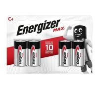 Piles Alcalines Energizer Max C/LR14. pack de 4