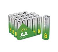 Piles alcalines GP SUPER AA (LR6)- 20 pièces