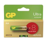 Piles alcalines GP Ultra AA (LR6), 8 pièces, B02238