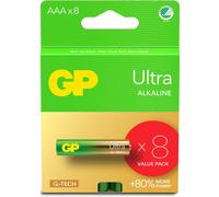 Piles alcalines GP Ultra AAA LR03, paquet de 8
