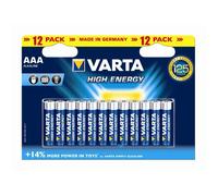 Piles Alcalines High Energy AAA x12