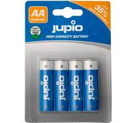 Piles alcalines Jupio AA, LR6, 1,5V, non rechargeables, bleues