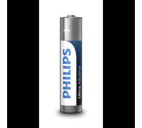 Piles alcalines Philips eXtremeLife LR03 AAA 1.5V pack de 4 unités conservation 7 ans sans mercure
