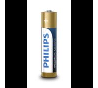 Piles alcalines Philips Premium LR03 AAA 1.5V haute performance pack de 4 unités référence LR03M4B/10