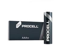 Piles alcalines Procell AAA LR03 1,5 V, idéales pour Les appareils de Haute Performance. Présentées en boîte de 10 unités, avec Dimensions de Ø10,5 x 44,5 mm. Énergie Durable et fiable.