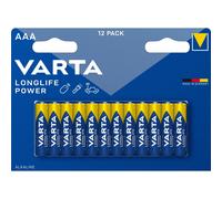 VARTA Piles LONGLIFE Power LR3 (AAA) X12 (4903)