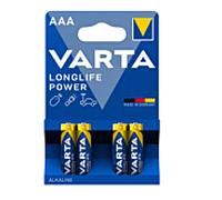 Piles alcalines Varta Longlife Power Micro AAA 04903121414 A 1,5 V, blister 4903, 4