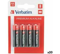 Piles alcalines verbatim lr06 1,5 v (20 pcs.)