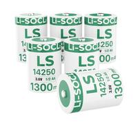 Piles au Lithium LS14250 1/2AA 3,6 V 1300 mAh pour Collier de Laisse Dogwatch R9 : Sauvegarde de la Mémoire, Horloges en Temps Réel, Compteurs de Consommation (Non Rechargeables)(Lot de 6)