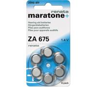Renata Piles auditives ZA675 zinc-air 6 pièces