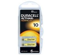 Piles Auditives Duracell Activair de tailles 10 Sans Mercure