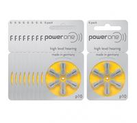 Piles Auditives Powerone 10 - Lot De 10 Plaquettes Jaune